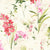 Lovely Lavender Floral Pale Beige Heavy Satin Blackout Curtains Set Of 2 - (DS260A)