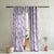 Lovely Lavender Floral Lavendar Heavy Satin Room Darkening Curtains Set Of 2 - (DS260B)