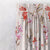 Lovely Lavender Floral Rose pInk Heavy Satin Room Darkening Curtains Set Of 1pc - (DS260E)