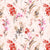 Lovely Lavender Floral Rose pInk Heavy Satin Room Darkening Curtains Set Of 2 - (DS260E)
