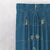 Vine Charm Floral Space Blue Heavy Satin Room Darkening Curtains Set Of 1pc - (DS261F)