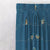 Vine Charm Floral Space Blue Heavy Satin Blackout curtains Set Of 2 - (DS261F)