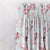Cherry Charm Floral Pastel Red Heavy Satin Blackout curtains Set Of 2 - (DS263E)