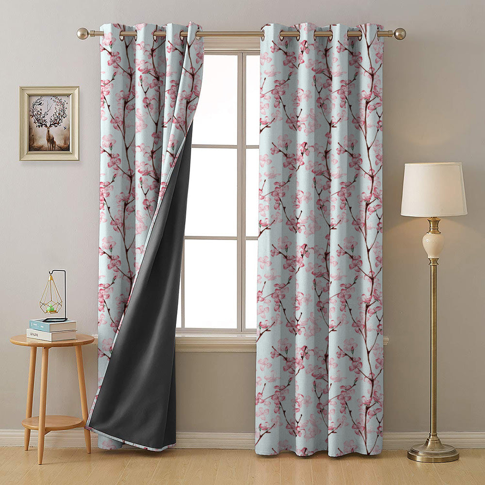 Red and on sale grey curtains