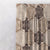 HexaGlam Geometric Cocoa Brown Heavy Satin Room Darkening Curtains Set Of 1pc - (DS266C)