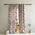 Chromatic Foliage Floral Burnt Brown Heavy Satin Room Darkening Curtains Set Of 2 - (DS271C)