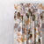 Chromatic Foliage Floral Burnt Brown Heavy Satin Room Darkening Curtains Set Of 1pc - (DS271C)