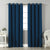 Jacquard Room Darkening Curtains in Fedral Blue Set Of 2 - (P272)