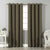 Jacquard Room Darkening Curtains in Olive Grove Green Set Of 2 - (P273)