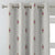 Ethnic Essence Floral Tan Beige Heavy Satin Blackout Curtains Set Of 2 - (DS274A)