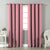 Jacquard Room Darkening Curtains in Salmon Pink Set Of 2 - (P280)