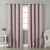 Jacquard Room Darkening Curtains in Lemonade Pink Set Of 2 - (P28)