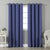 Jacquard Room Darkening Curtains in Bluberry Blue Set Of 2 - (P29)