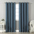 Jacquard Room Darkening Curtains in Queen Blue Set Of 2 - (P308)