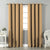 Jacquard Room Darkening Curtains in Peach Beige Set Of 2 - (P312)