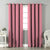 Jacquard Room Darkening Curtains in Tickle me Pink Set Of 2 - (P313)