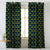 Elegent Indie Print Matt Finish Room Darkening Curtain Set of 2 MTDS318B