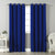 Jacquard Room Darkening Curtains in Royal Blue Set Of 2 - (P318)