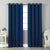 Jacquard Room Darkening Curtains in Indigo Dye Blue Set Of 2 - (P319)