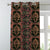 Grapevine Glory Floral Deep Green Heavy Satin Blackout curtains Set Of 2 - (DS323D)