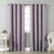 Jacquard Room Darkening Curtains in Crocus Purple Set Of 2 - (P328)