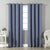 Jacquard Room Darkening Curtains in Steal Blue Set Of 2 - (P329)