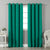 Jacquard Room Darkening Curtains in Jungle Green Set Of 2 - (P32)