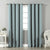 Jacquard Room Darkening Curtains in Powder Blue Set Of 2 - (P330)