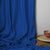 Jacquard Room Darkening Curtains in Duke Blue Set Of 2 - (P334)