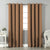 Jacquard Room Darkening Curtains in Persian Orange Set Of 2 - (P336)