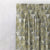 Petal Prism Geometric Dusty Olive Heavy Satin Room Darkening Curtains Set Of 2 - (DS339C)
