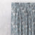 Petal Prism Geometric Dusty Blue Heavy Satin Room Darkening Curtains Set Of 1pc - (DS339D)
