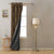 Majestic Butta Indie Cocoa Brown Heavy Satin Blackout Curtains Set Of 1pc - (DS344A)