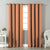 Jacquard Room Darkening Curtains in Poppy Orange Set Of 2 - (P345)