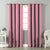 Jacquard Room Darkening Curtains in Light Pink Set Of 2 - (P346)