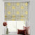 Leafy Charms Indie Mustard Yellow Satin Roman Blind (DS347A)