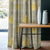 Leafy Charms Indie Mustard Yellow Heavy Satin Blackout Curtains Set Of 2 - (DS347A)