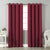 Jacquard Room Darkening Curtains in Rose Red Set Of 2 - (P347)