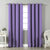 Jacquard Room Darkening Curtains in Iris Purple Set Of 2 - (P350)