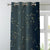 Mini Floral Trellis Floral Midnight Blue Heavy Satin Blackout curtains Set Of 2 - (DS357D)