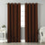 Jacquard Room Darkening Curtains in Walnut Brown Set Of 2 - (P359)