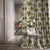 Elegent Floral Print Matt Finish Room Darkening Curtain Set of 2 MTDS364B
