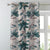 Elegent Floral Print Matt Finish Room Darkening Curtain Set of 2 MTDS364D