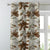Elegent Floral Print Matt Finish Room Darkening Curtain Set of 2 MTDS364E