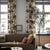 Elegent Floral Print Matt Finish Room Darkening Curtain Set of 2 MTDS364E