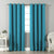 Jacquard Room Darkening Curtains in Aqua Blue Set Of 2 - (P366)