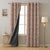 Blossoming Vines Floral Peach Pink Heavy Satin Blackout Curtains Set Of 2 - (DS367A)