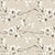 Blossoming Vines Floral Sand Grey Heavy Satin Blackout curtains Set Of 2 - (DS367D)