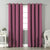 Jacquard Room Darkening Curtains in China Rose Pink Set Of 2 - (P370)