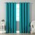 Jacquard Room Darkening Curtains in Sea Blue Set Of 2 - (P371)